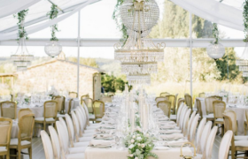 tenso crystal marquee wooden floor dinner tuscany 4